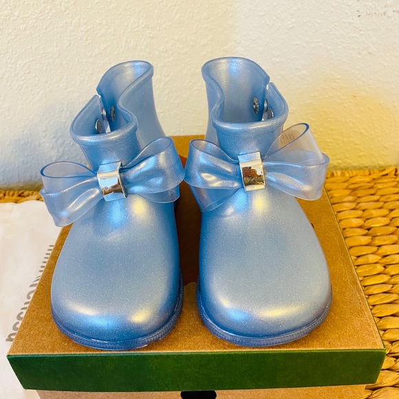 Mini Melissa Girl's Sugar Bow Rain Boots - Picture 9 of 13